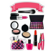 219818zu Make-up imagine comestibila din zahar 20x15cm